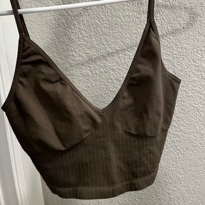 Free People Ribbed V-Neck Brami